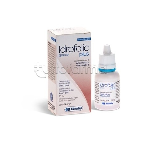 Idrofolic Plus per Carenze di Vitamine B9 e B12 15ml Idrofolic Plus per Carenze di Vitamine B9 e B12 15ml