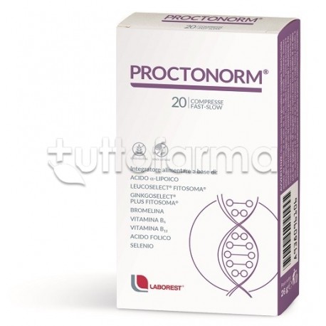 Proctonorm Integratore per Microcircolo 20 Compresse Proctonorm Integratore per Microcircolo 20 Compresse