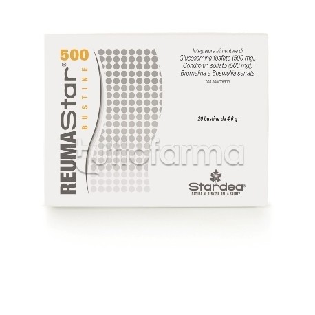 Stardea Reumastar 500 Integratore per le Articolazioni 20 Bustine Stardea Reumastar 500 Integratore per le Articolazioni 20 Bustine