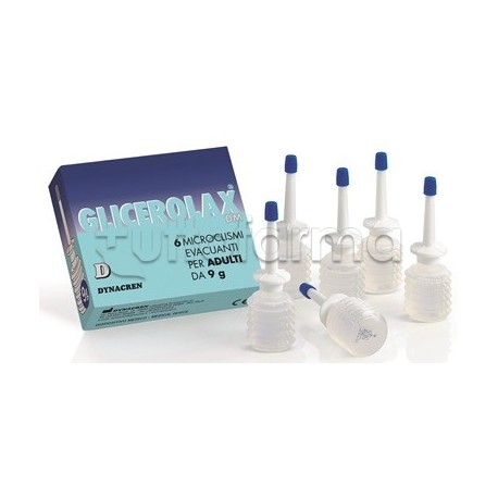 Glicerolax Adulti Microclismi Evacuanti per Costipazione 6 Microclismi da 9g Glicerolax Adulti Microclismi Evacuanti per Costipazione 6 Microclismi da 9g