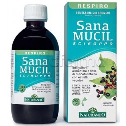 Flacone di Naturando SanaMucil Sciroppo Fluidificante Bronchiale 200 ml Flacone di Naturando SanaMucil Sciroppo Fluidificante Bronchiale 200 ml
