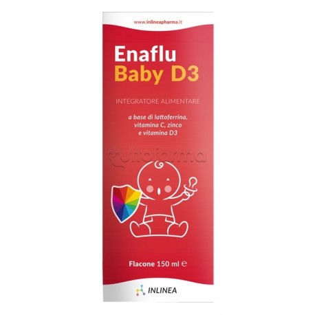 Enaflu Baby D3 Integratore Ricostituente per Bambini 150ml Enaflu Baby D3 Integratore Ricostituente per Bambini 150ml