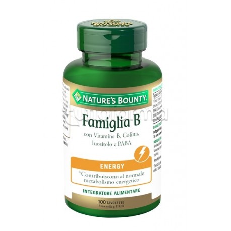 Famiglia B Integratore per Energia e Benessere 100 Tavolette Famiglia B Integratore per Energia e Benessere 100 Tavolette