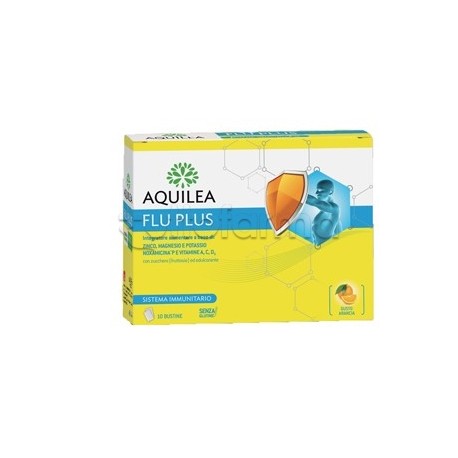 Aquilea Flu Plus Integratore per Gola e Naso 10 Bustine Aquilea Flu Plus Integratore per Gola e Naso 10 Bustine