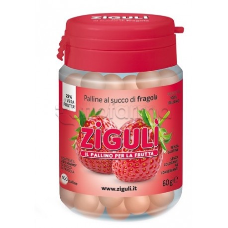Ziguli Fragola Integratore per Circolazione 100 Palline Ziguli Fragola Integratore per Circolazione 100 Palline
