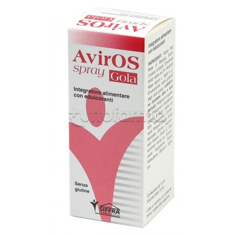 AviroS Spray Gola per Benessere Gola e Difese Immunitarie 15 ml AviroS Spray Gola per Benessere Gola e Difese Immunitarie 15 ml