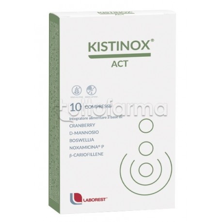Kistinox Act Integratore per Vie Urinarie 10 Compresse