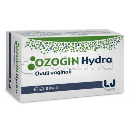 Confezione con Ozogin Hydra Ovuli Vaginali 8 Pezzi