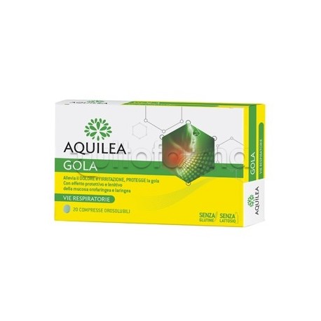 Aquilea Gola Integratore per Vie Respiratorie 20 Compresse Orosolubili Aquilea Gola Integratore per Vie Respiratorie 20 Compresse Orosolubili
