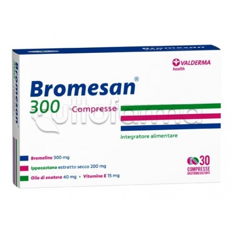 Bromesan 300 per Digestione, Circolazione e Protezione Cellulare 30 Compresse Gastroresistenti