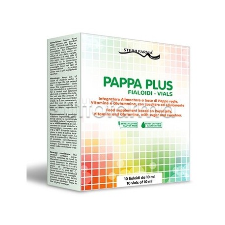 Pappa Plus per Benessere Quotidiano 10 Fialoidi da 10ml Pappa Plus per Benessere Quotidiano 10 Fialoidi da 10ml