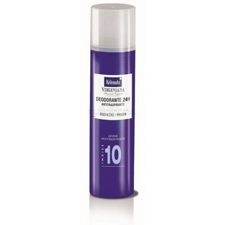 Deodorante spray 10 Kelémata Virginiana antitraspirante 24H per pelli sensibili 100ml