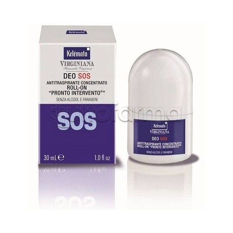 Deodorante Roll On Sos Kelémata Virginiana per Sudorazione Intensa Roll-on 50ml Deodorante Roll On Sos Kelémata Virginiana per Sudorazione Intensa Roll-on 50ml