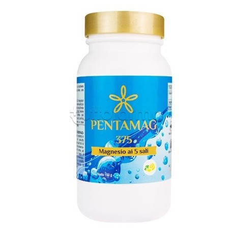 Pentamag Magnesio 375 integratore completo per benessere muscolare e nervoso barattolo 150g Pentamag Magnesio 375 integratore completo per benessere muscolare e nervoso barattolo 150g