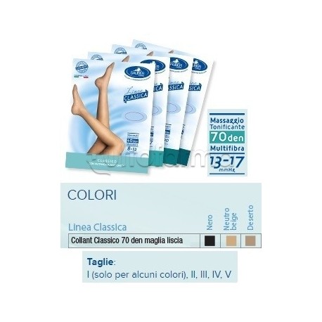 Sauber Collant 70 Denari Maglia Liscia Nero 3 Linea Classica per Compressione Graduata Collant Taglia 3