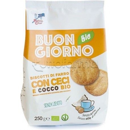 Biotobio Buongiorno Bio Biscotti Di Farro Ceci & Cocco Senza 250g