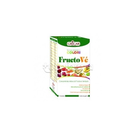 Fructové integratore naturale con estratti vegetali, vitamine e minerali 14 stick da 3,5g Fructové integratore naturale con estratti vegetali, vitamine e minerali 14 stick da 3,5g