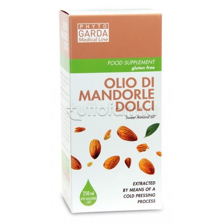 Olio Mandorle Dolci con dosatore per transito intestinale e pelle 250ml Olio Mandorle Dolci con dosatore per transito intestinale e pelle 250ml