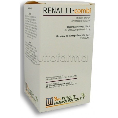 Renalit Combi Integratore per Vie Urinarie Sciroppo 120ml e 12 Compresse