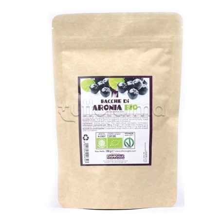 Bacche di Aronia Bio per Difese Immunitarie e Benessere Intestinale 150 g Bacche di Aronia Bio per Difese Immunitarie e Benessere Intestinale 150 g