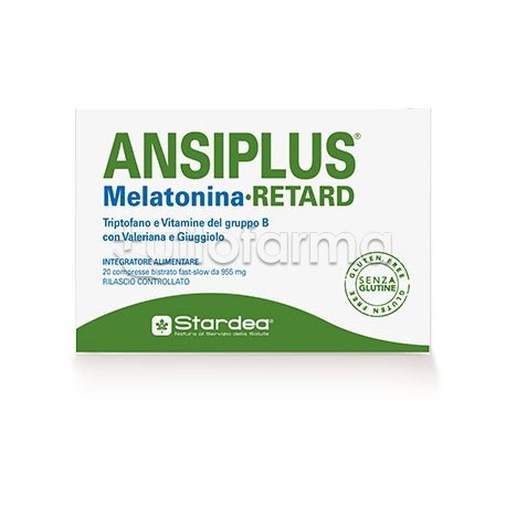 Stardea Ansiplus Retard Integratore per il Sonno 20 Compresse Stardea Ansiplus Retard Integratore per il Sonno 20 Compresse