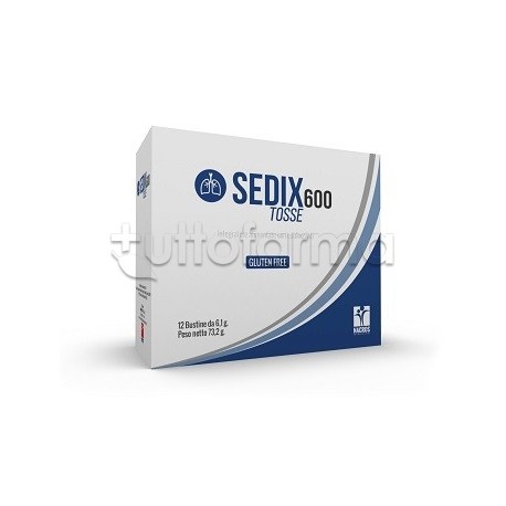 Sedix 600 Tosse per Alleviare Sintomi della Tosse 12 Bustine Sedix 600 Tosse per Alleviare Sintomi della Tosse 12 Bustine