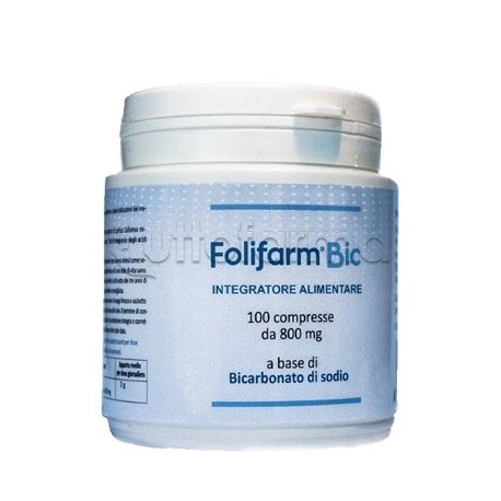 Folifarm Bic integratore per acidità e digestione 100 compresse da 800 mg
