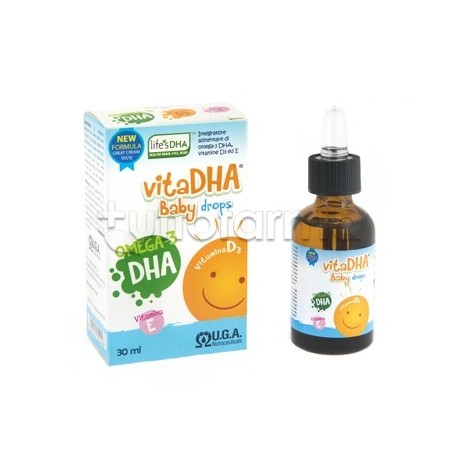 Vitadha Baby Drops Integratore Ricostituente per Bambini da 30ml Vitadha Baby Drops Integratore Ricostituente per Bambini da 30ml