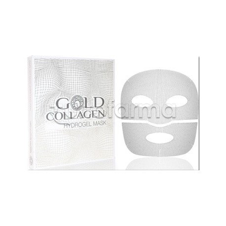 Gold Collagen Hydrogel Mask Maschera Pelle Spente e Disidratate 4 Pezzi