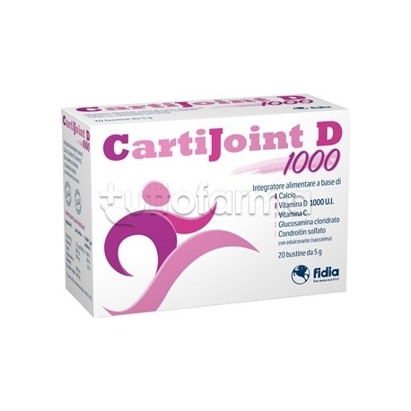 Cartijoint D 1000 Integratore per Ossa 20 Bustine Cartijoint D 1000 Integratore per Ossa 20 Bustine