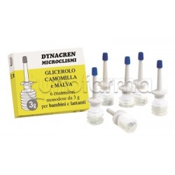 Dynacren Microclismi Camomilla E Malva per Intestino 6 Pezzi