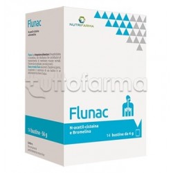 Flunac Integratore per le Vie Respiratorie 14 Bustine Flunac Integratore per le Vie Respiratorie 14 Bustine