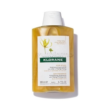 Klorane Trattamento Solare con Cera di Ylang Ylang Shampoo Protettivo 