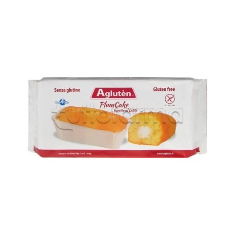 Agluten Plum Cake Farcito al Latte dolce senza glutine per merenda 160 g Agluten Plum Cake Farcito al Latte dolce senza glutine per merenda 160 g