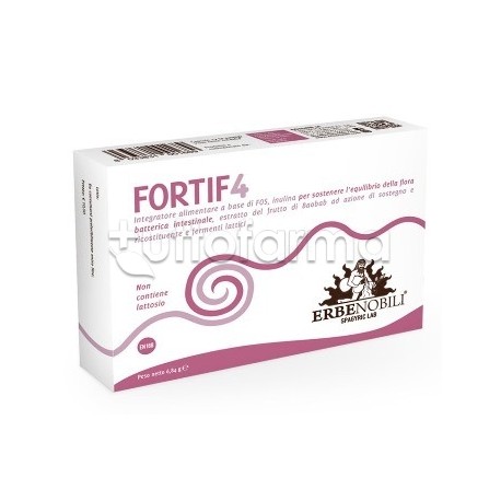 Erbenobili Fortif4 Integratore con Fermenti Lattici 12 Capsule Erbenobili Fortif4 Integratore con Fermenti Lattici 12 Capsule