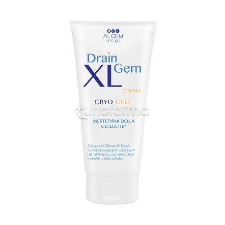 Drain Gem XL Crema Cryo Cell crema anticellulite effetto fresco tubo da 200ml Drain Gem XL Crema Cryo Cell crema anticellulite effetto fresco tubo da 200ml