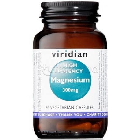 Viridian Magnesium 300mg High Potency per Energia e Benessere Muscolare 30 Capsule Vegetali Viridian Magnesium 300mg High Potency per Energia e Benessere Muscolare 30 Capsule Vegetali