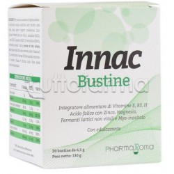 Scatola con Innac Integratore Ricostituente e Antiossidante 20 Bustine Scatola con Innac Integratore Ricostituente e Antiossidante 20 Bustine