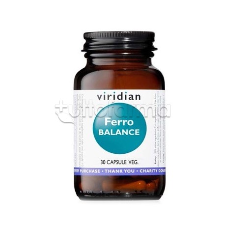Viridian Ferro Balance Integratore di Ferro 30 Capsule Viridian Ferro Balance Integratore di Ferro 30 Capsule
