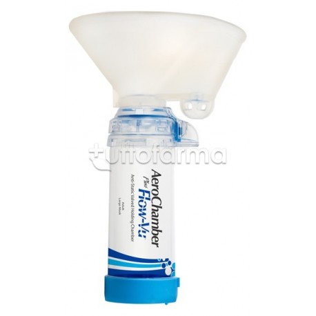 Aerochamber Plus Flow-Vu Maschera Adulti Large per Terapia Inalatoria Adulti 1 Maschera