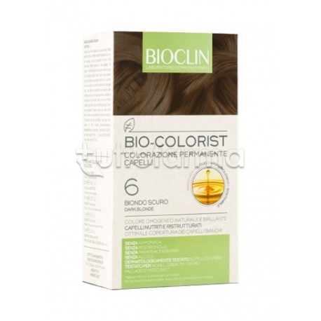 Bioclin Bio Colorist Tinta 6 Biondo Scuro per Colorazione Permanente Kit Completo Bioclin Bio Colorist Tinta 6 Biondo Scuro per Colorazione Permanente Kit Completo