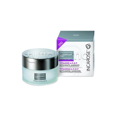 Incarose Concentrato Puri Crema Vitamine A+C+E+F per Pelle Rivitalizzata 50 ml