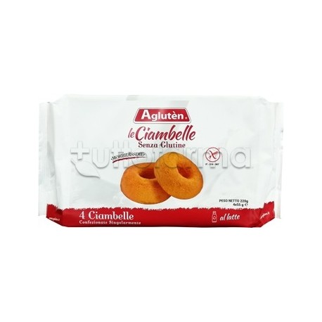 Agluten Le Ciambelline snack dolce senza glutine 220 g Agluten Le Ciambelline snack dolce senza glutine 220 g