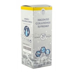 Argento Colloidale Supremo 20 Ppm Spray Naso Gola Pelle 50ml