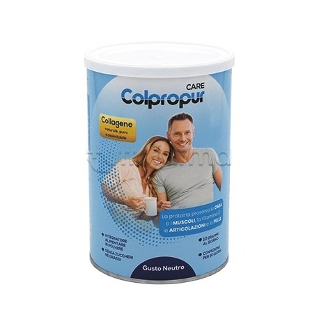 barattolo Colpropur Care Integratore per Articolazioni con Collagene Gusto Neutro 300gr barattolo Colpropur Care Integratore per Articolazioni con Collagene Gusto Neutro 300gr