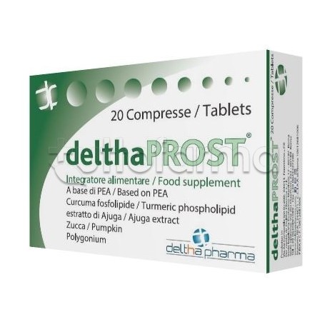 Confezione esterna di Delthaprost Integratore per la Prostata 20 Compresse