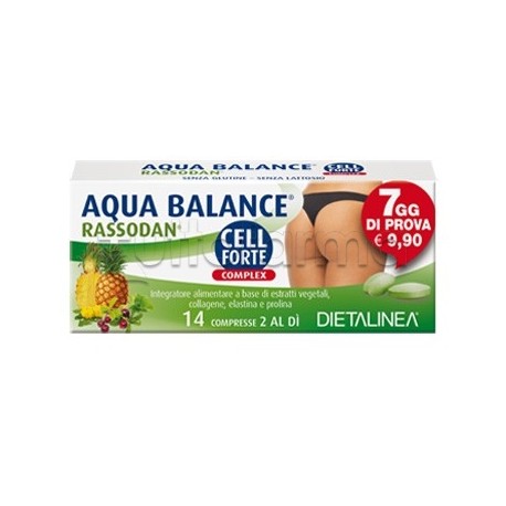 Aqua Balance Rassodan Cell Forte 7 Days Dietalinea per Cellulite e Drenaggio 14 Compresse