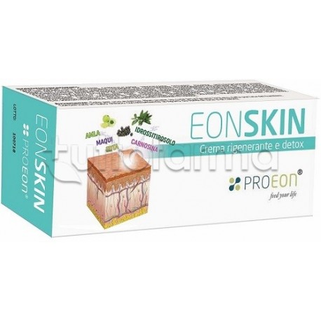 confezione di Eonskin Crema Rigenerante Detox Anti-Aging per Gambe e Corpo 100ml