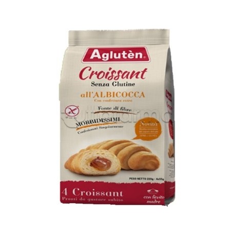 Agluten Croissant all'Albicocca per Colazione Senza Glutine 220 g