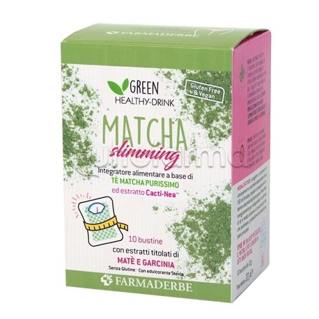 Matcha Slimming per Dimagrimento, Metabolismo e Drenaggio 10 Bustine Solubili